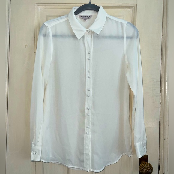 Nanette Lepore Tops - Nanette Lepore Sheer Button Down